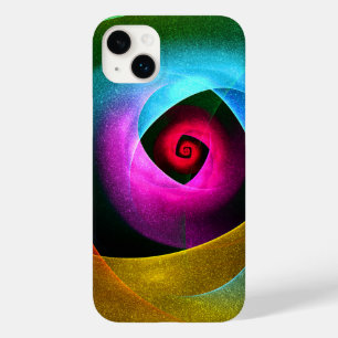 Blue Orange Pink Modern Abstract Art Pattern #24 Case-Mate iPhone 14 Plus Case