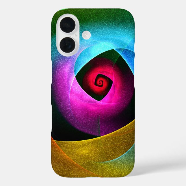 Blue Orange Pink Modern Abstract Art Pattern #24 Case-Mate iPhone Case (Back)