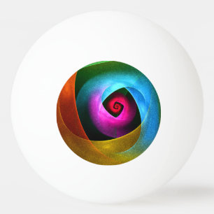 Blue Orange Pink Modern Abstract Art Pattern #24 Ping Pong Ball