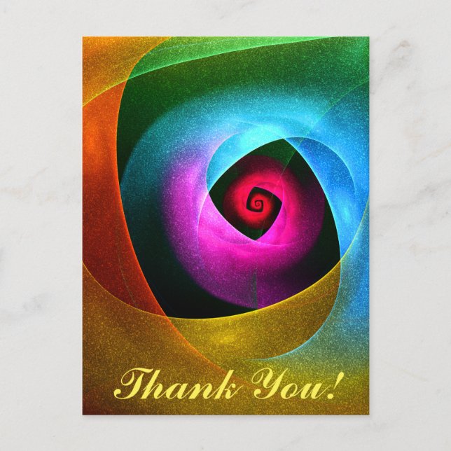 Blue Orange Pink Modern Abstract Art Pattern #24 Postcard (Front)