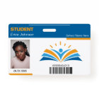 Blue & Orange School College University Student ID
