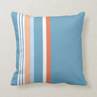 Blue (Orange stripe) Cushion