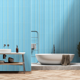 Blue-Orange Striped Wallpaper