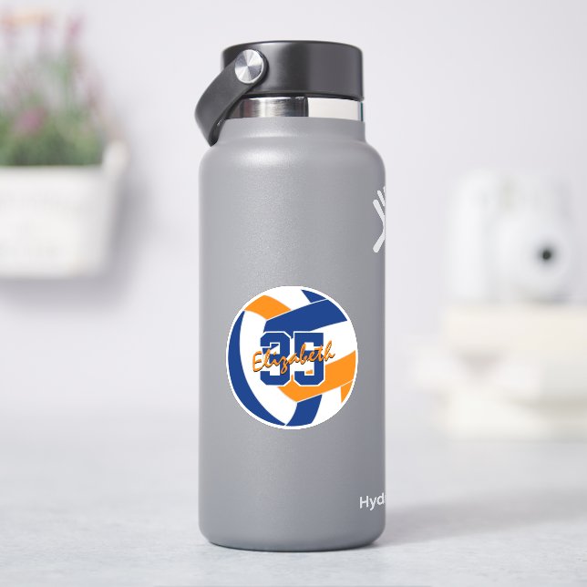 blue orange volleyball team colours  (HydroFlask)