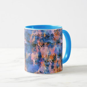 Blue & Orange Water Abstraction Mug