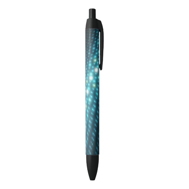 Blue Orbs 3D Black Ink Pen (Bottom (Vertical))