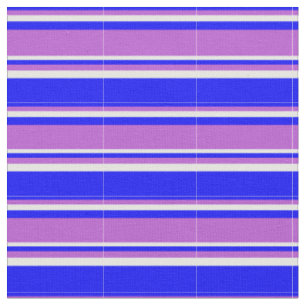 Blue, Orchid, and Mint Cream Coloured Pattern Fabric