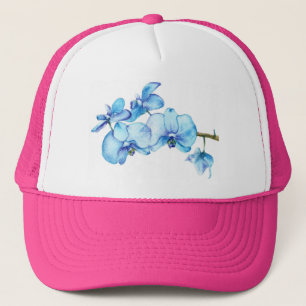 Blue Orchid Botanical Art Trucker Hat