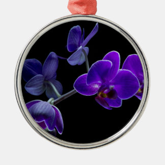 Blue orchid metal tree decoration