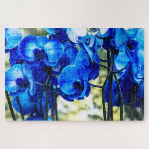 Blue orchids jigsaw puzzle