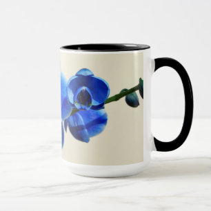 Blue orchids mug
