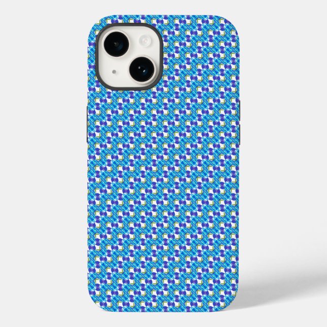Blue orchids pattern Case-Mate iPhone case (Back)