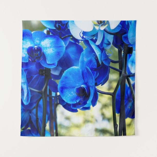 Blue orchids tapestry (Front)