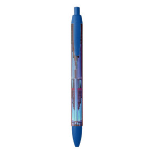 Blue organ pipes pen