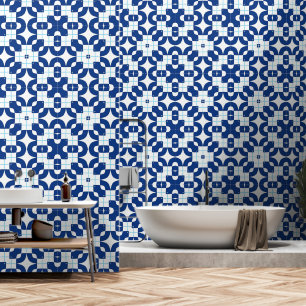 Blue oriental decor wallpaper