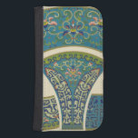 Blue Oriental Designs with Smiling Faces Samsung S4 Wallet Case<br><div class="desc">Magnificent blue oriental designs and floral print make up this amazing piece. Smiling faces peer out at you from with the designs. Purchase a copy today!</div>