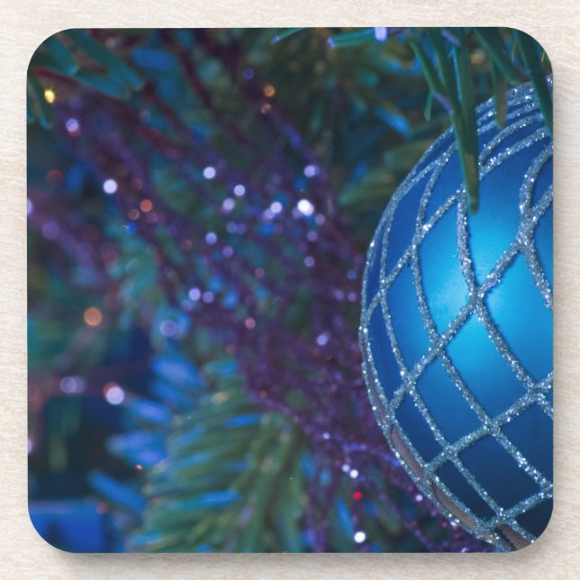 Blue Ornament Coaster (Front)