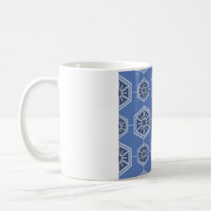 blue ornament mug design