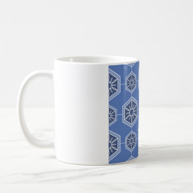 blue ornament mug design (Left)