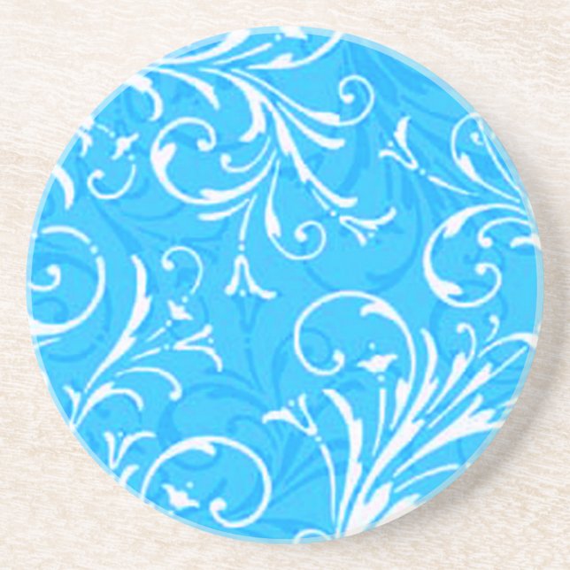 Blue Ornamental Coaster (Front)