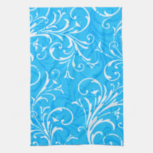 Blue Ornamental Kitchen Towel