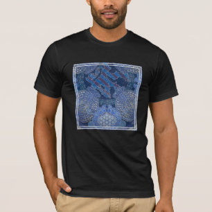 Blue Ornate Mosaic Art, Germany T-Shirt