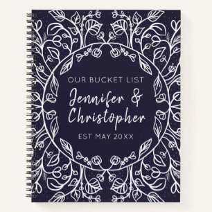 Blue Our Bucket List Couples Keepsake Journal