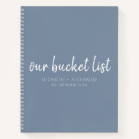 Blue Our Bucket List Couples Keepsake Journal