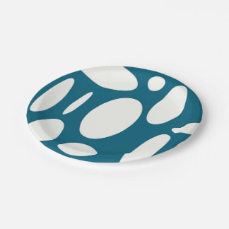 Blue Oval Paper Plates