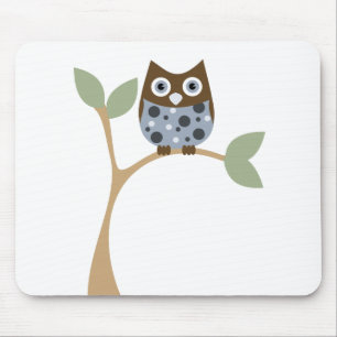 Blue Owl Baby Mouse Mat