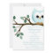 Blue Owl Baby Shower Invitation