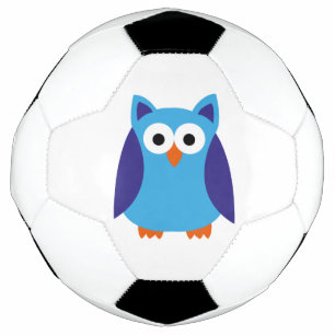 Blue owl cartoon football