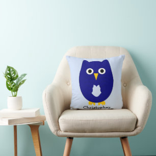 Blue Owl Design Personalised Cushion