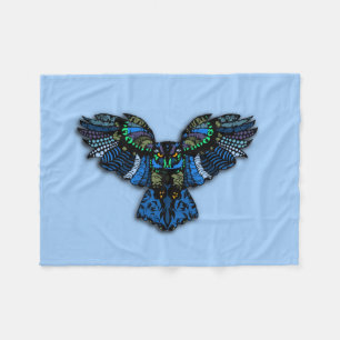 Blue Owl Fleece Blanket