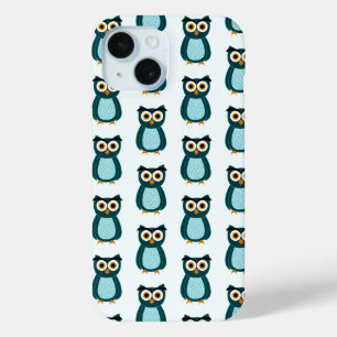 Blue Owl illustration iPhone 15 Case