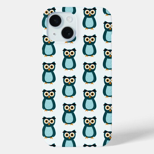 Blue Owl illustration Case-Mate iPhone Case (Back)