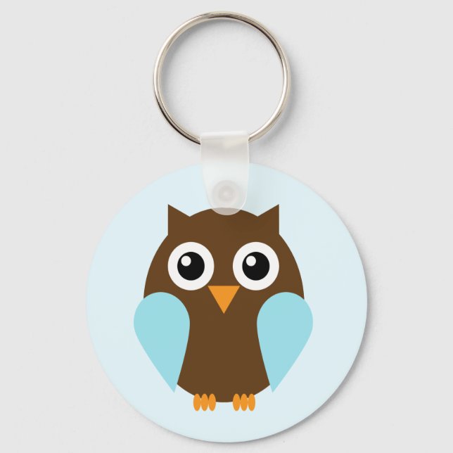 Blue Owl Key Ring (Front)