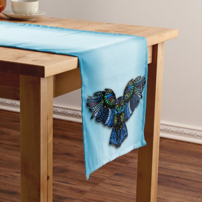 Blue Owl Long Table Runner (In Situ)