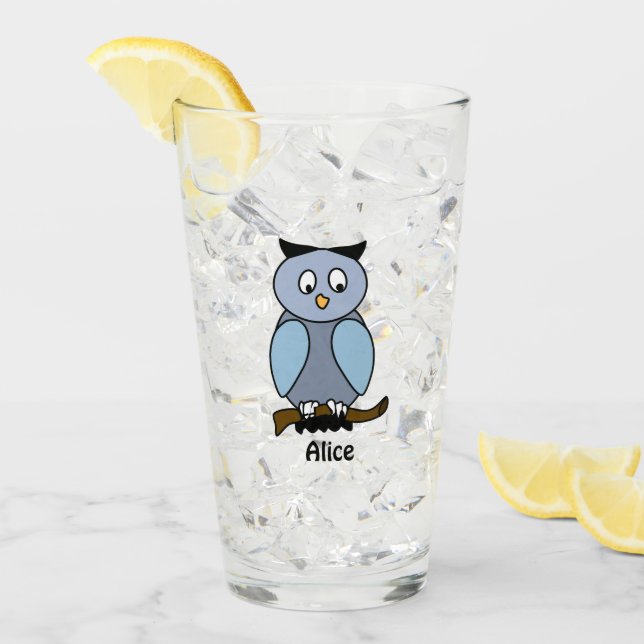 Blue Owl Minimalist Kids  Glass (Front Ice)