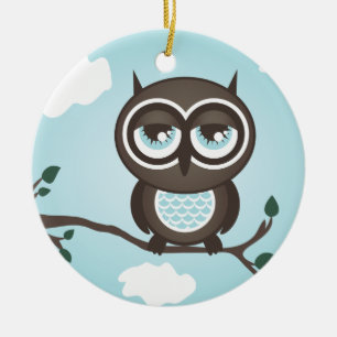 Blue Owl Ornament