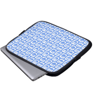 Blue Owl Pattern Laptop Sleeve