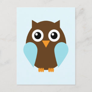 Blue Owl Postcard
