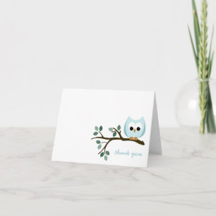 Blue Owl Thank You Card