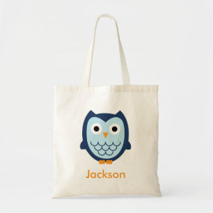 Blue Owl Tote Bag