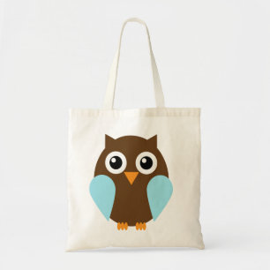 Blue Owl Tote Bag
