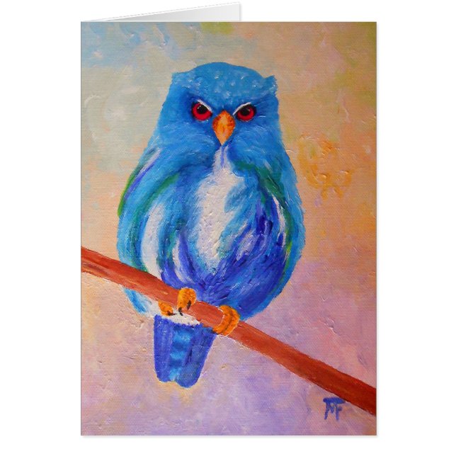 blue Owl "Watching you!" (Front)