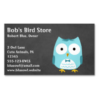 Blue Owl Wearing Bow Tie