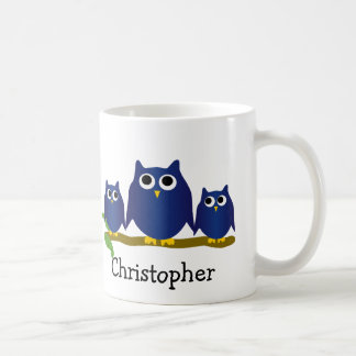 Blue Owls Design Personalised Coffee Mug