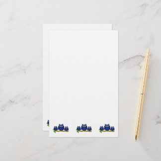 Blue Owls Design Stationery