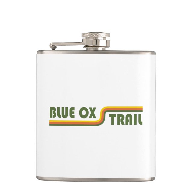 Blue Ox Trail Hip Flask (Front)